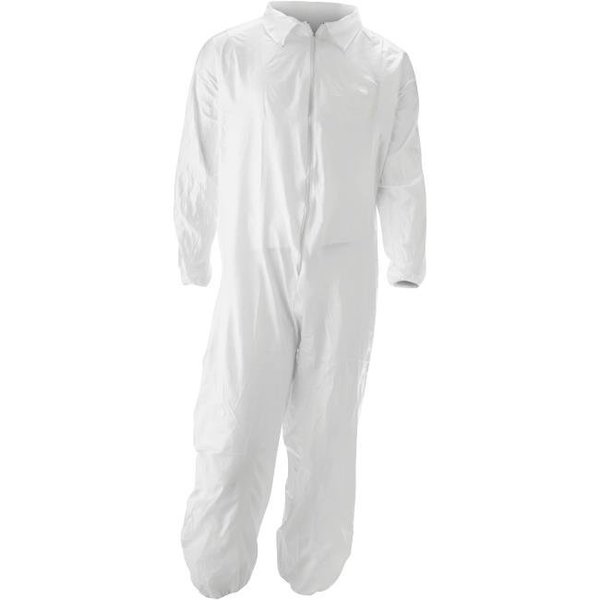 Impact Products Impact Products IMPM10172X Malt Promax Coverall; White - 2XL IMPM10172X